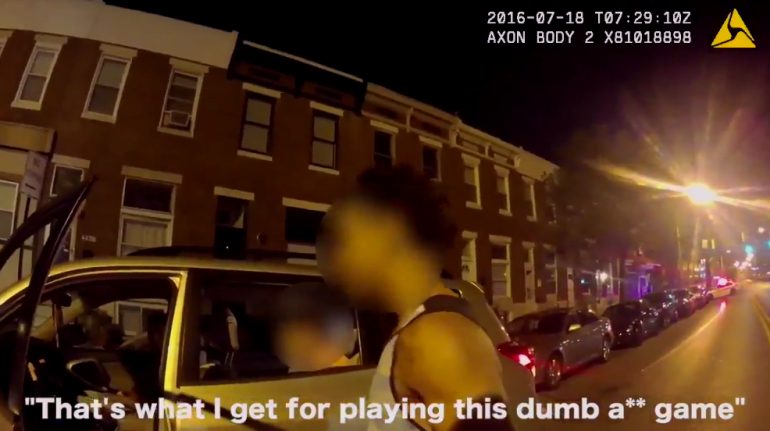 Footage of a Pokémon Go Player Hitting a Police Car